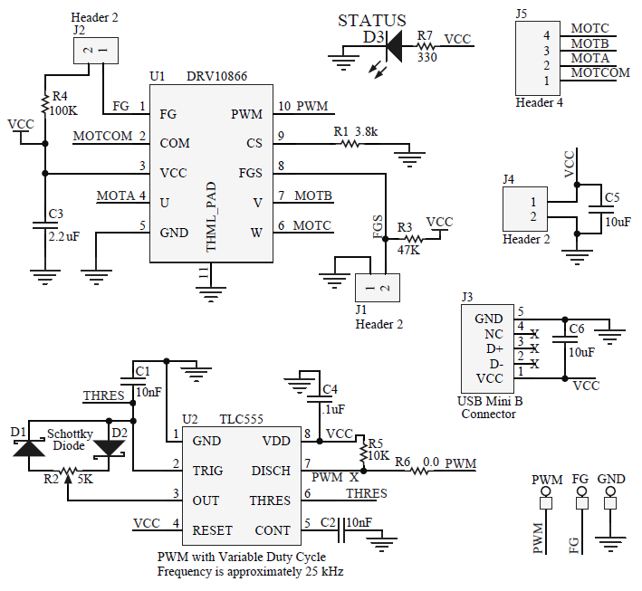 DRV10866EVM - Schematic DRV10866EVM - Schematic